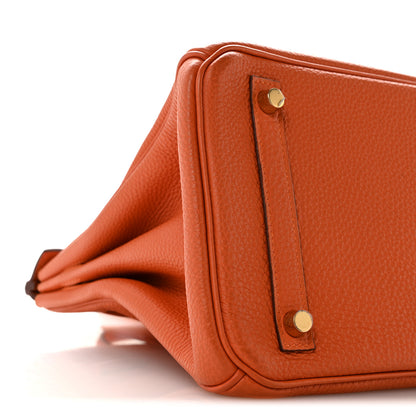 Hermes Togo Birkin 30 Orange 9 of 11