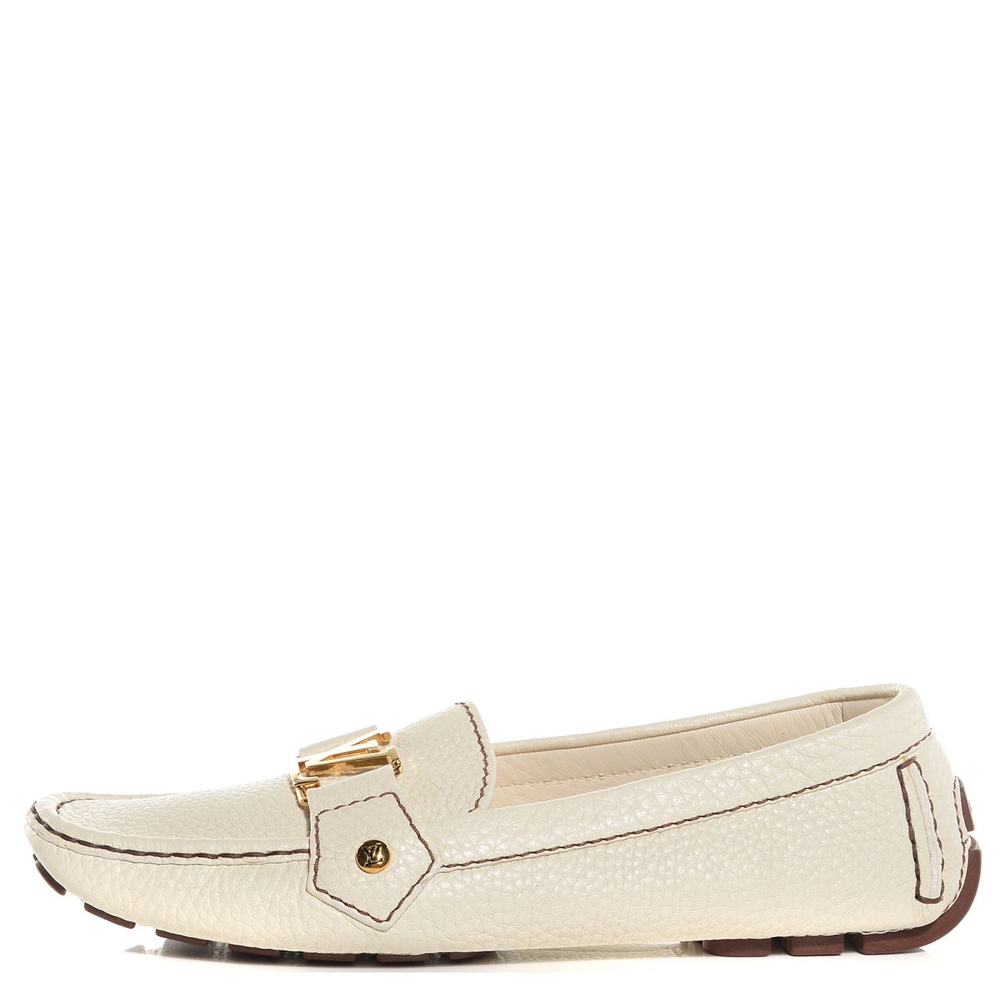 Leather Monte Carlo Loafers 37.5 Ivory