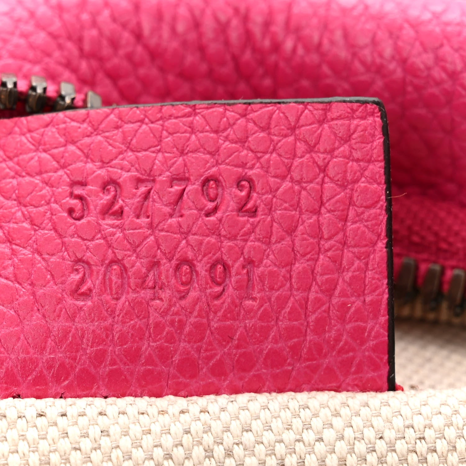 Gucci Grained Calfskin Small Logo Belt Bag Box Pink Green 7 of 10