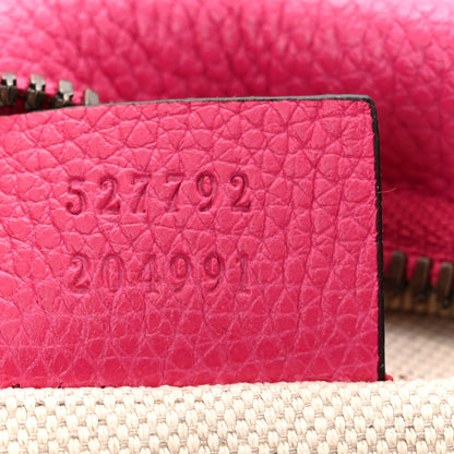 Gucci Grained Calfskin Small Logo Belt Bag Box Pink Green 7 of 10