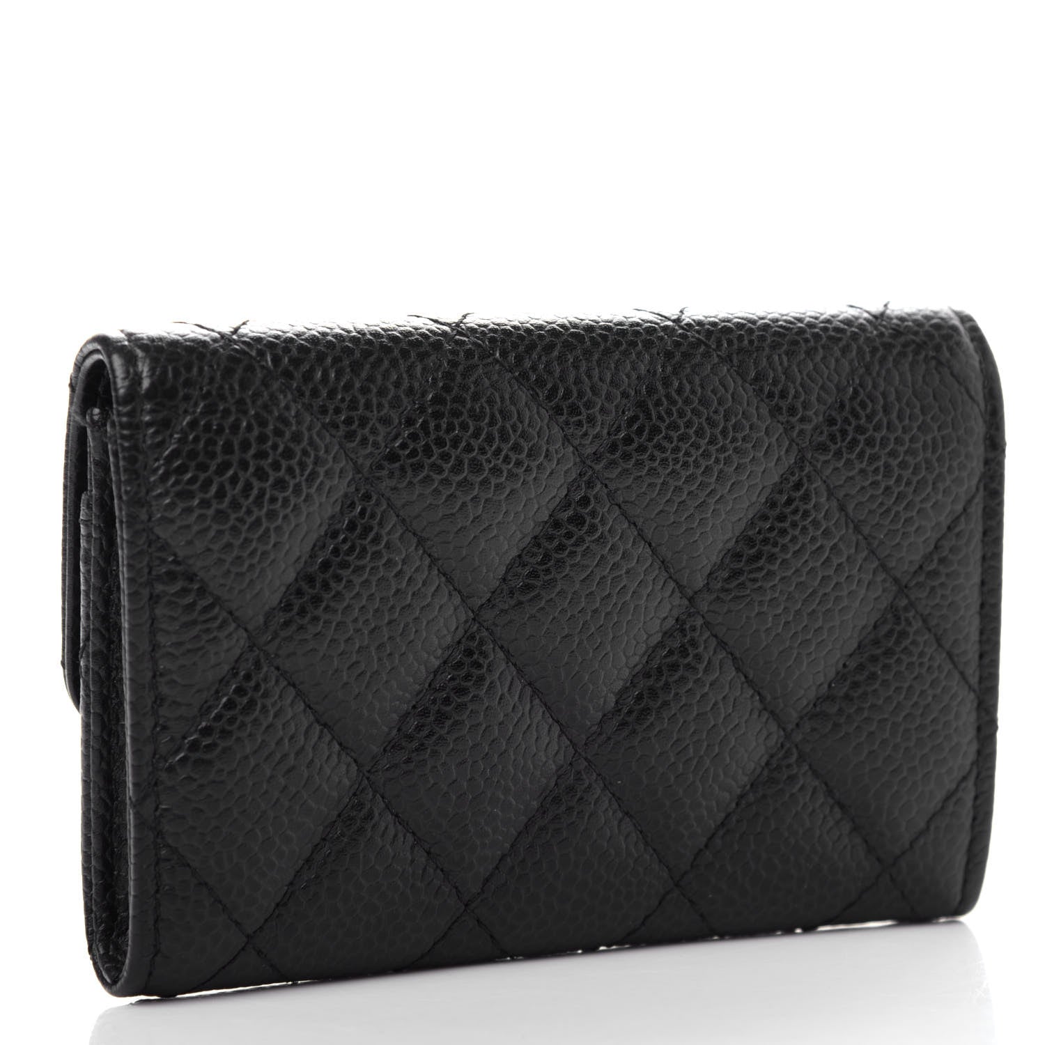 Chanel Caviar Quilted Flap Card Holder Black 3 of 9