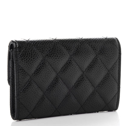 Chanel Caviar Quilted Flap Card Holder Black 3 of 9