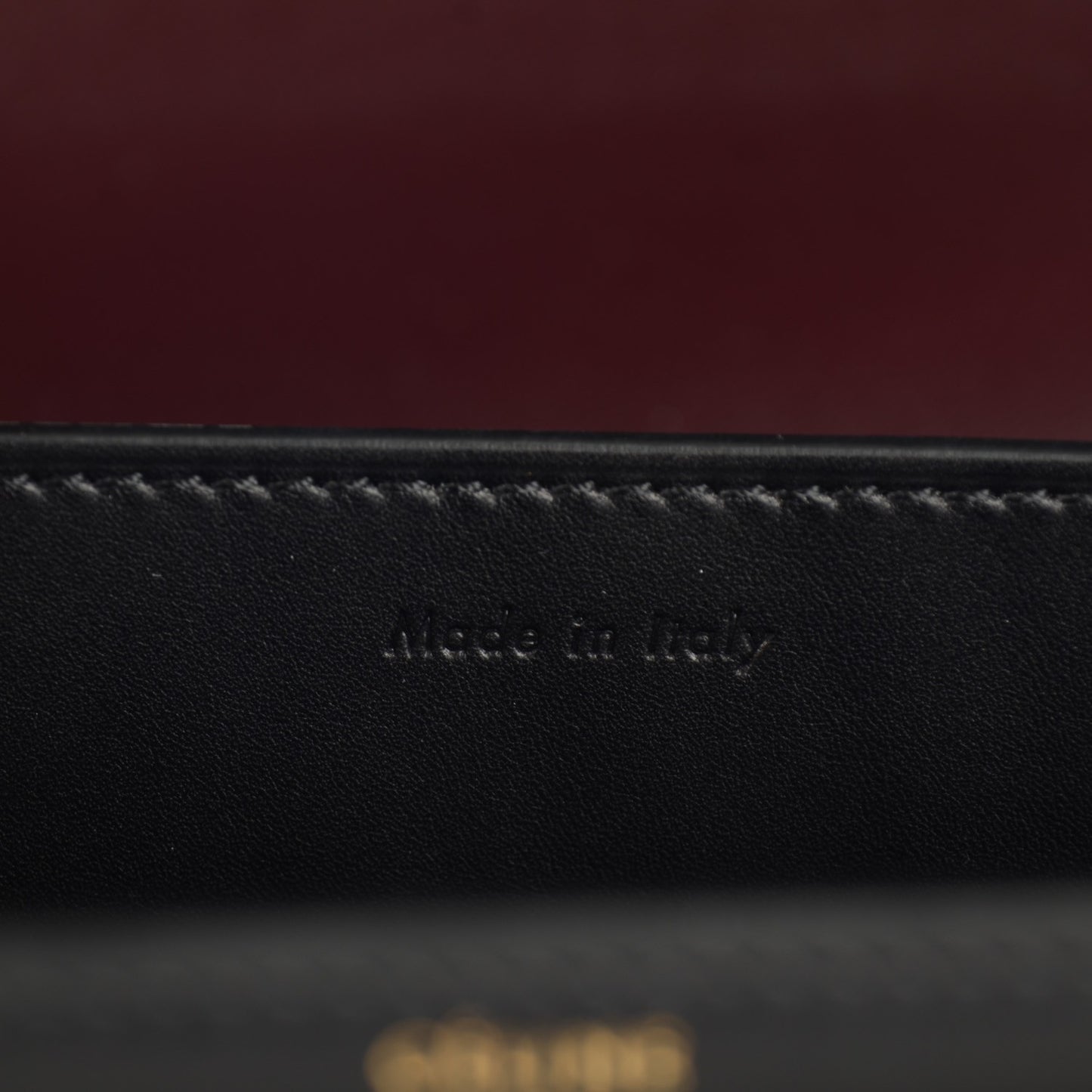 Smooth Calfskin Large Case Chain Flap Black