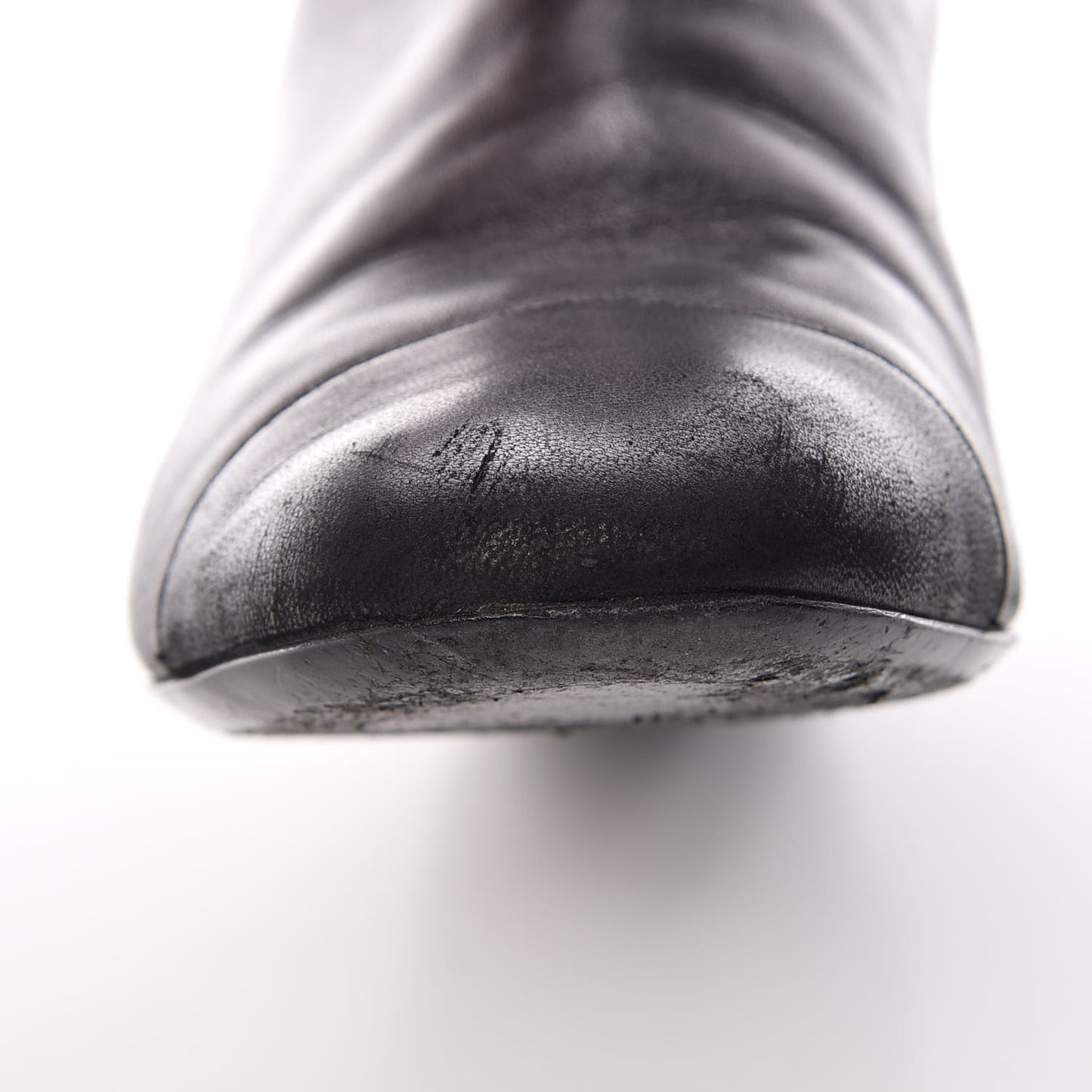 Lambskin Quilted Reissue Knee High Tall Boots 37 Black