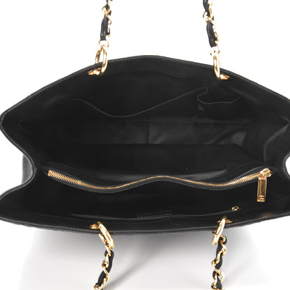 Chanel Caviar Quilted XL Grand Shopping Tote GST Black 5 of 12