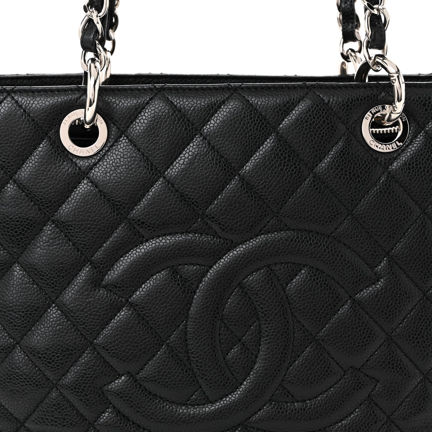 Chanel Caviar Quilted Grand Shopping Tote GST 8 of 10