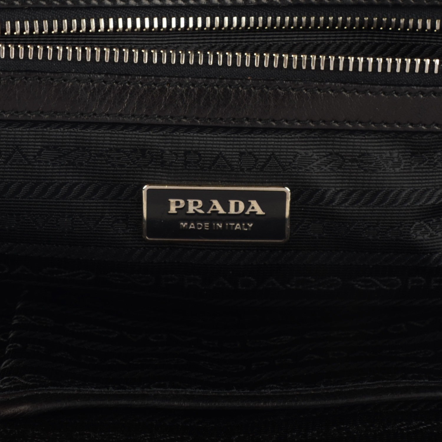 Prada Nappa Gaufre Framed Tote Nero Black 6 of 8