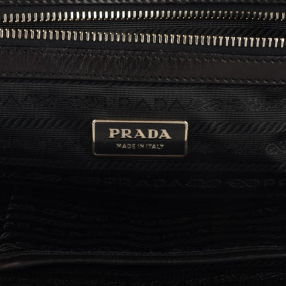 Prada Nappa Gaufre Framed Tote Nero Black 6 of 8