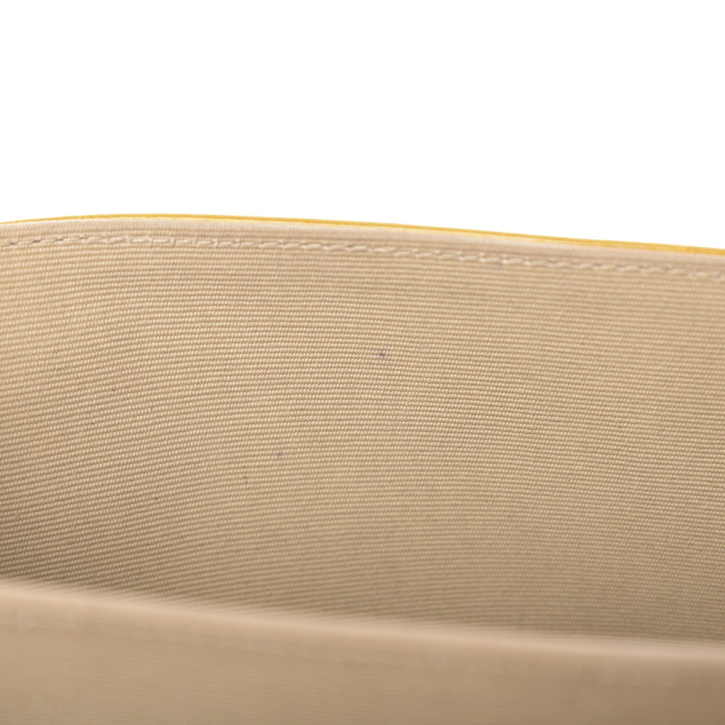 Glazed Calfskin Quilted Rita Top Handle Flap Yellow