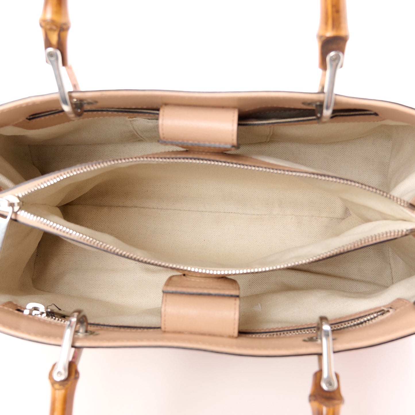 GG Supreme Monogram Tian Medium Bamboo Shopper Tote Beige Multicolor Red Pink Apricot Multicolor