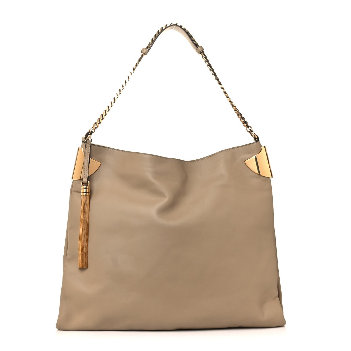 Lambskin 1970 Large Shoulder Bag Beige