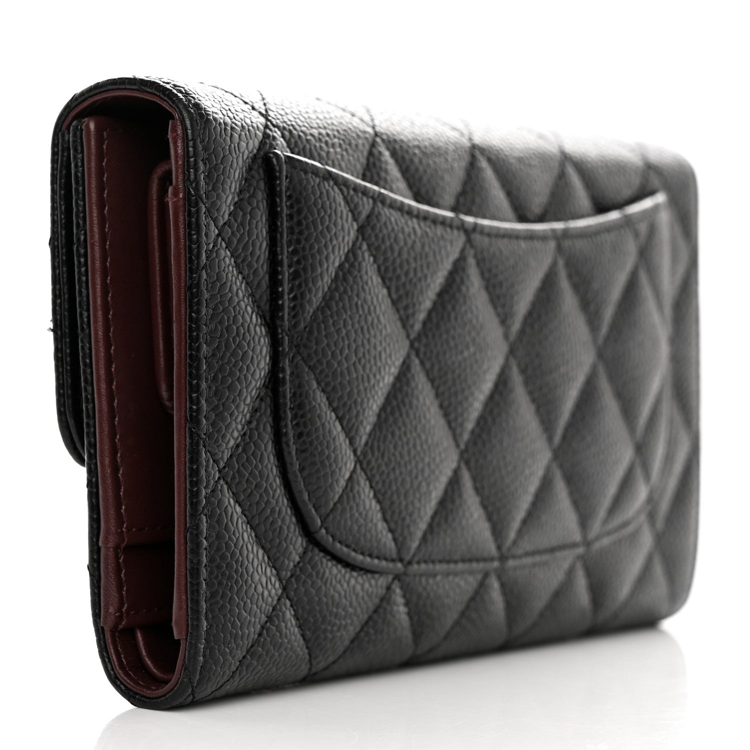 Chanel Caviar Quilted Large Flap Wallet Black 3 of 10