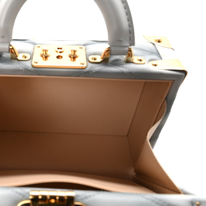 Louis Vuitton Lambskin Malletage Petite Valise Palazzo Ecume 5 of 9