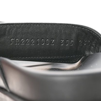 Hermes Calfskin Womens Chypre Sandals 35.5 Black 8 of 8