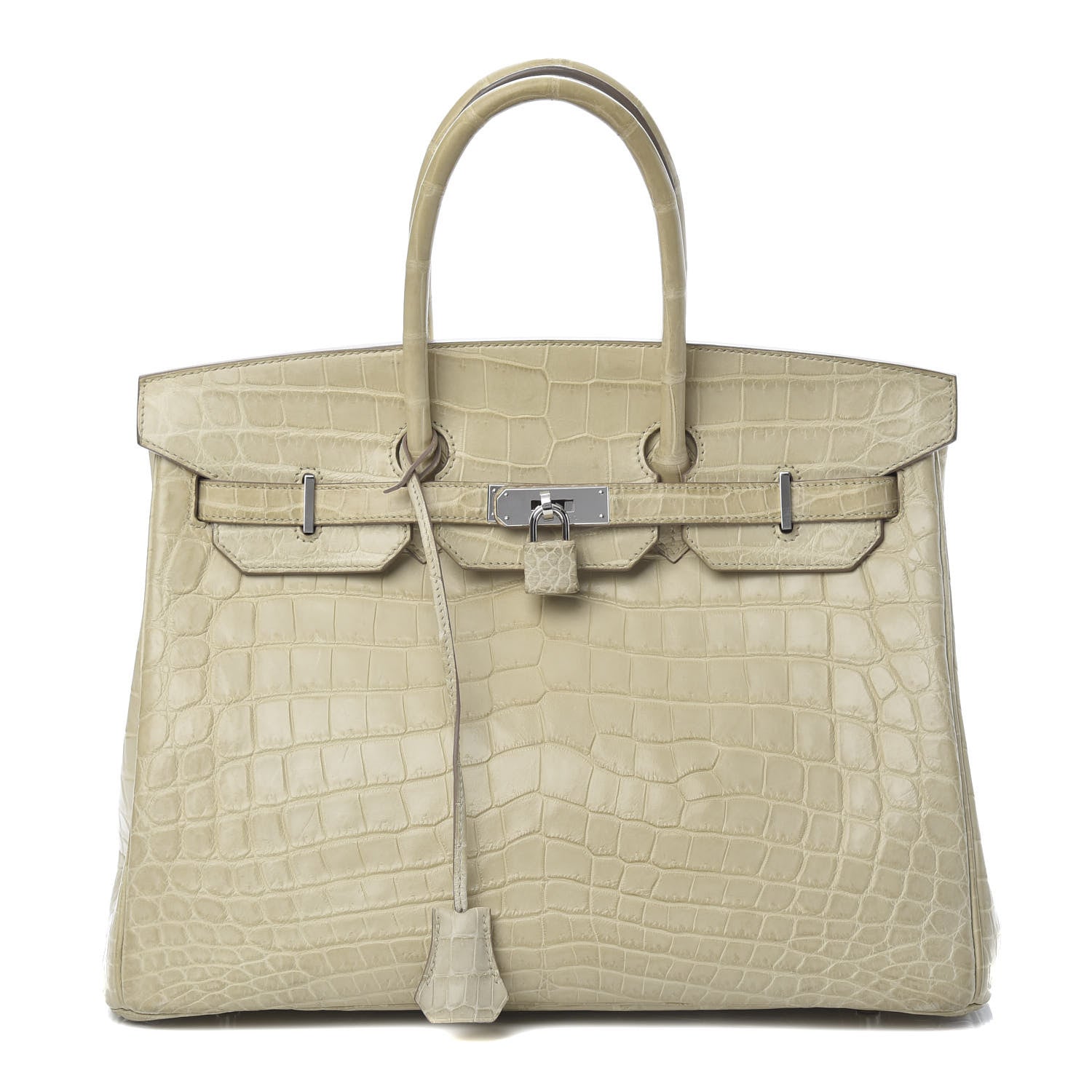 Hermes Matte Niloticus Crocodile Birkin 35 Beton 1 of 39
