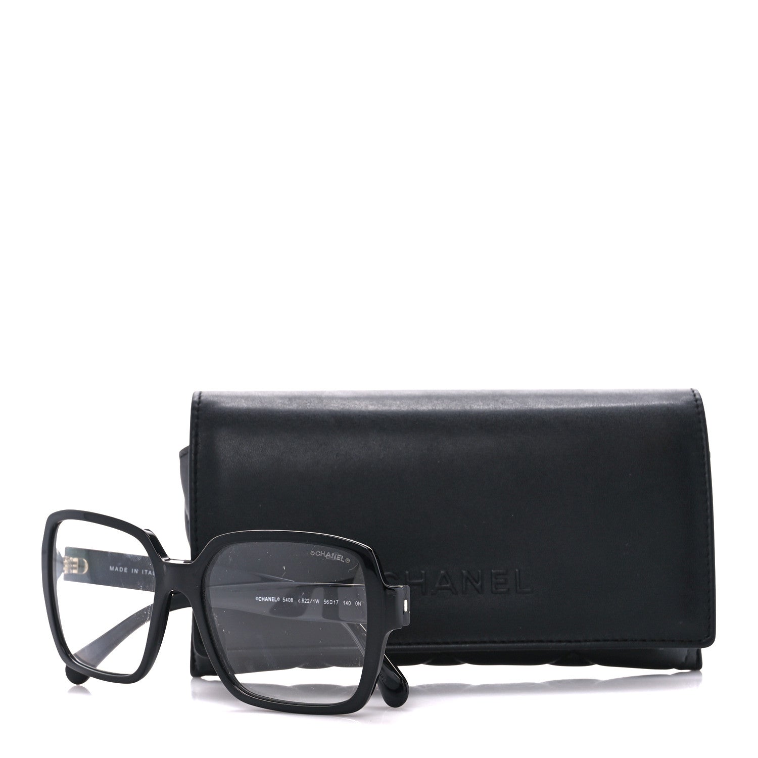 Chanel Acetate Square Eyeglasses 5408 Black 8 of 8