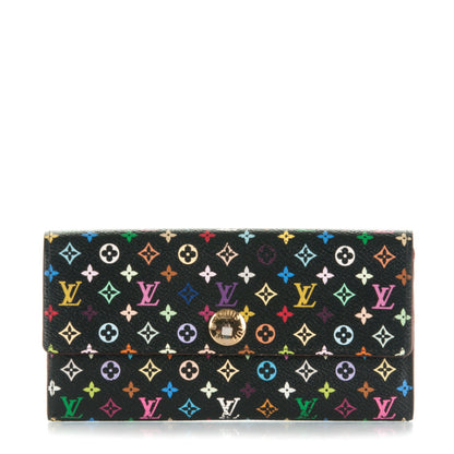 Louis Vuitton Monogram Multicolor Sarah Wallet Black Grenade 1 of 8