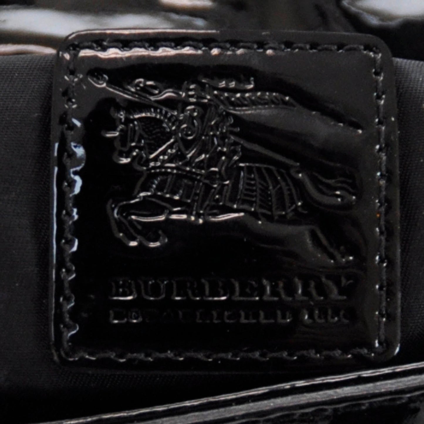 Patent Glitter Nova Check Bag Black