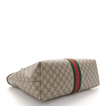 Gucci GG Supreme Monogram Medium Ophidia Shopping Tote Brown 4 of 10