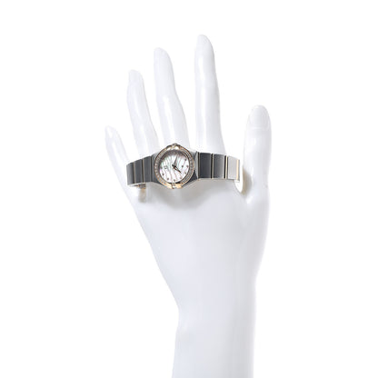 Omega Stainless Steel 18K Yellow Gold Diamond Bezel Mother of Pearl 24mm Constellation Quartz Watch 123.25.24.60.57.002 2 of 6