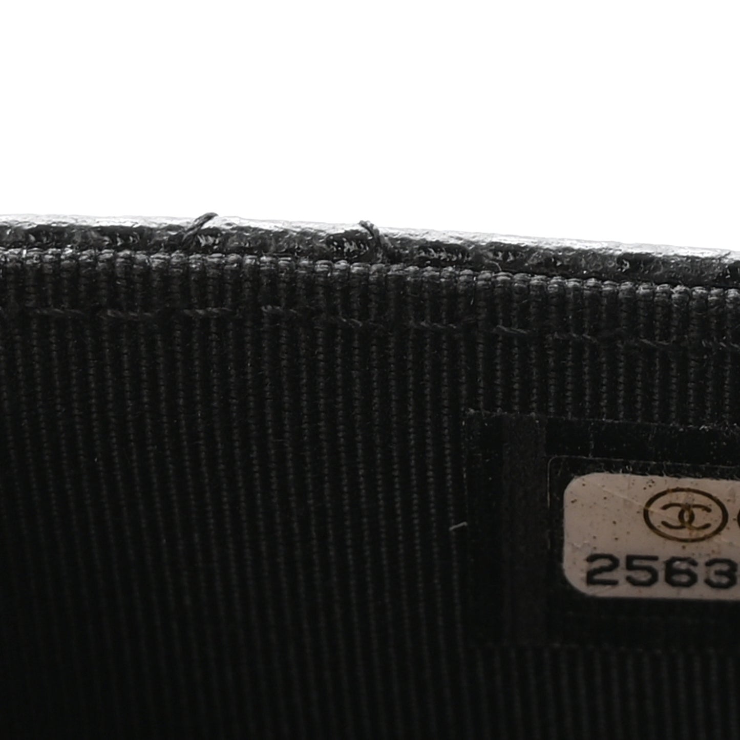 Caviar Quilted Flap Card Holder Black