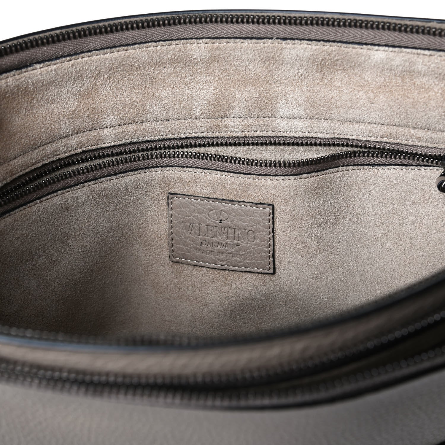 Valentino Garavani Pebbled Calfskin Rockstud Strap Clutch Poudre 6 of 12
