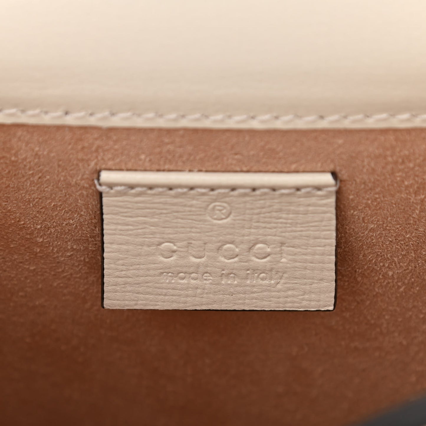 GG Supreme Monogram Azalea Calfskin Mini Horsebit 1955 Crossbody Bag Beige Ebony Mystic White