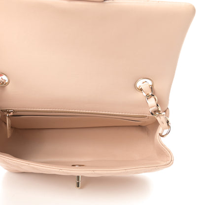 Chanel Lambskin Quilted Mini Rectangular Flap Beige 5 of 11