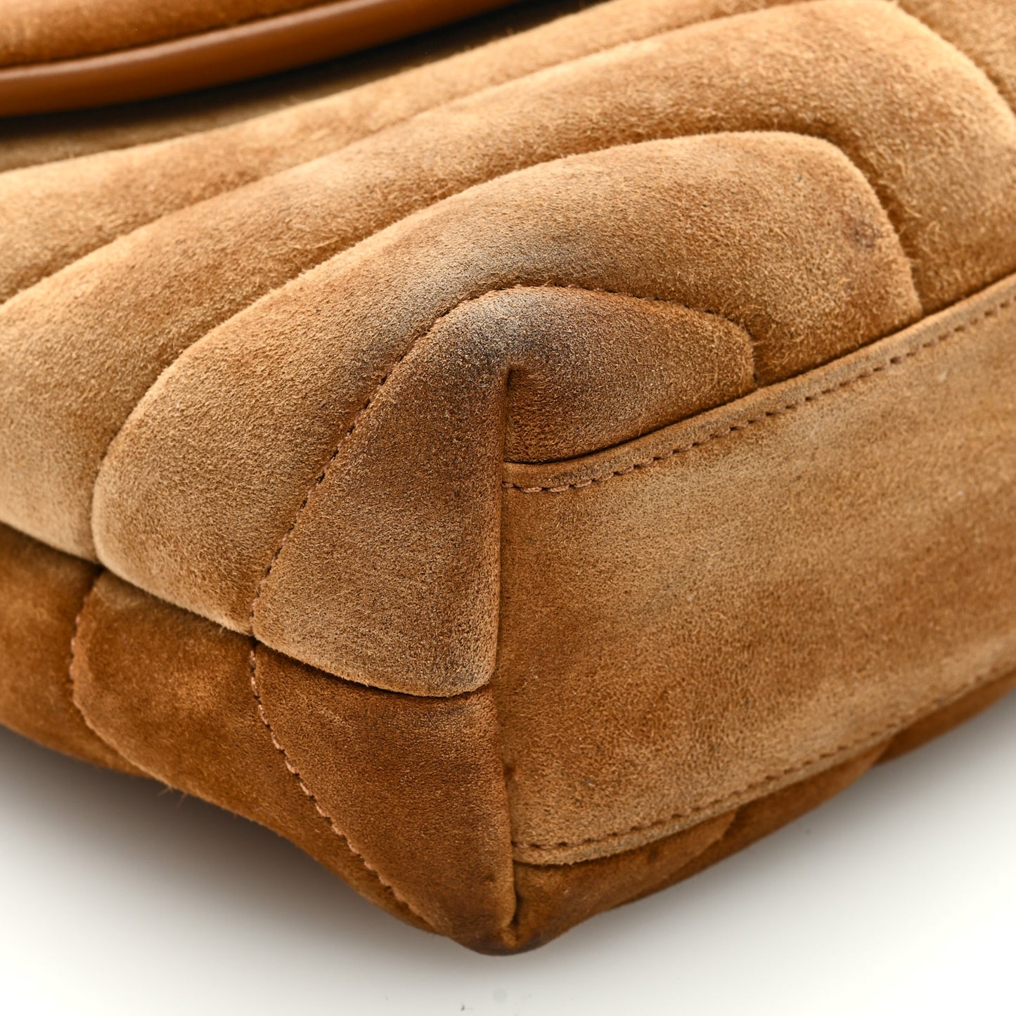 Suede Toy Loulou Shoulder Bag Cinnamon