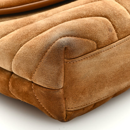 Saint Laurent Suede Toy Loulou Shoulder Bag Cinnamon 7 of 9