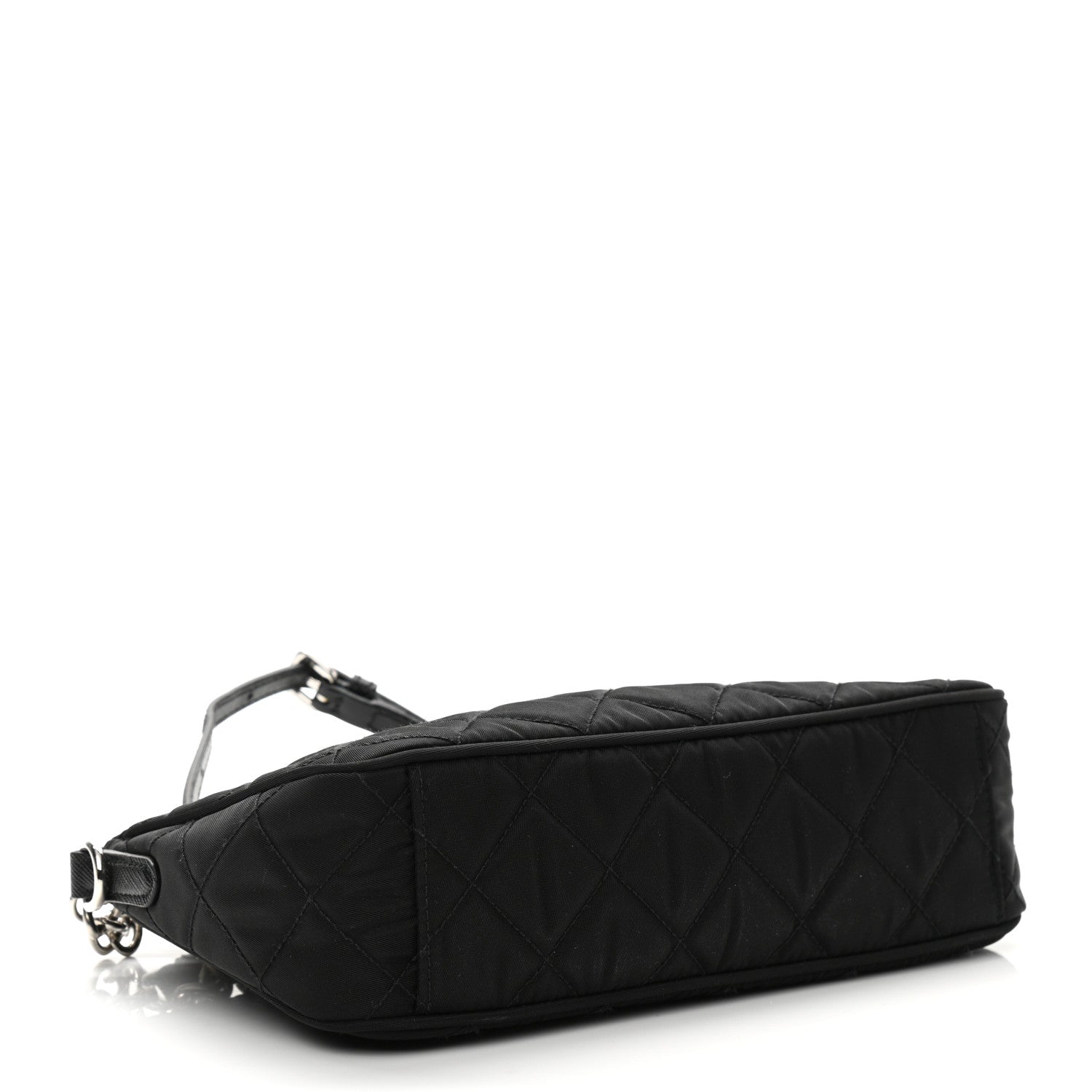 Prada Nylon Tessuto Impuntu Quilted Crossbody Bag Black 4 of 10