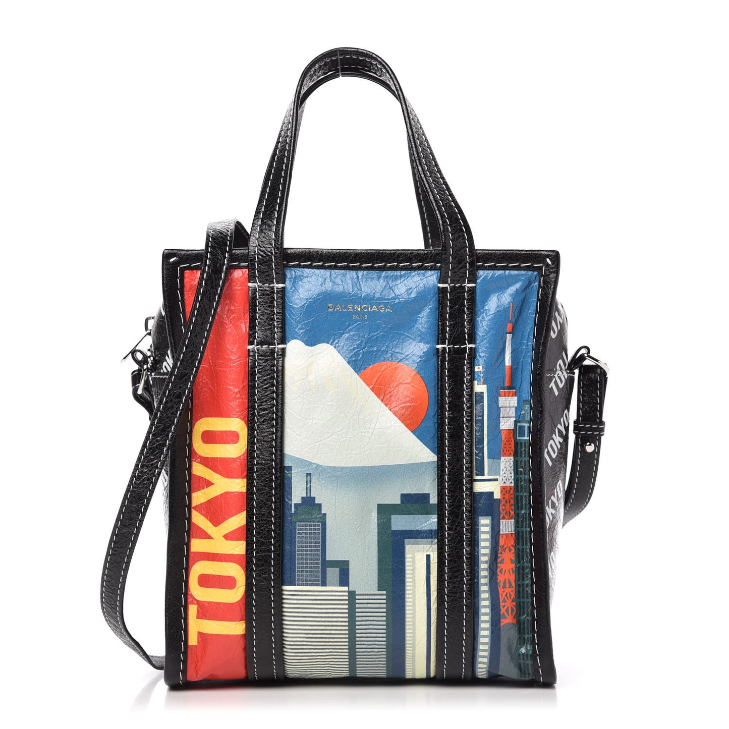 Agneau Arena Tokyo Print XS Bazar Shopper Tote