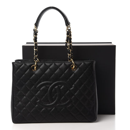 Chanel Caviar Quilted Grand Shopping Tote GST Black 11 of 11