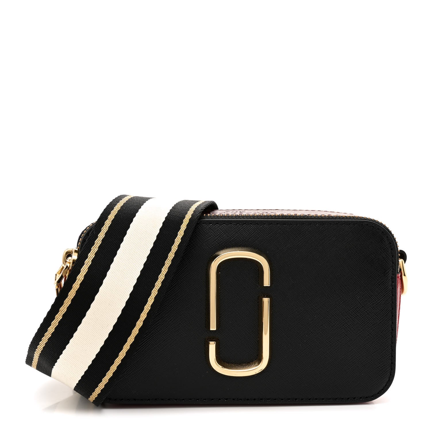 Marc Jacobs Saffiano Snapshot Camera Bag Black Multi 1 of 10