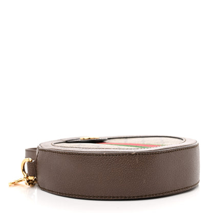 Gucci GG Supreme Monogram Web Mini Ophidia Round Shoulder Bag Brown 4 of 11