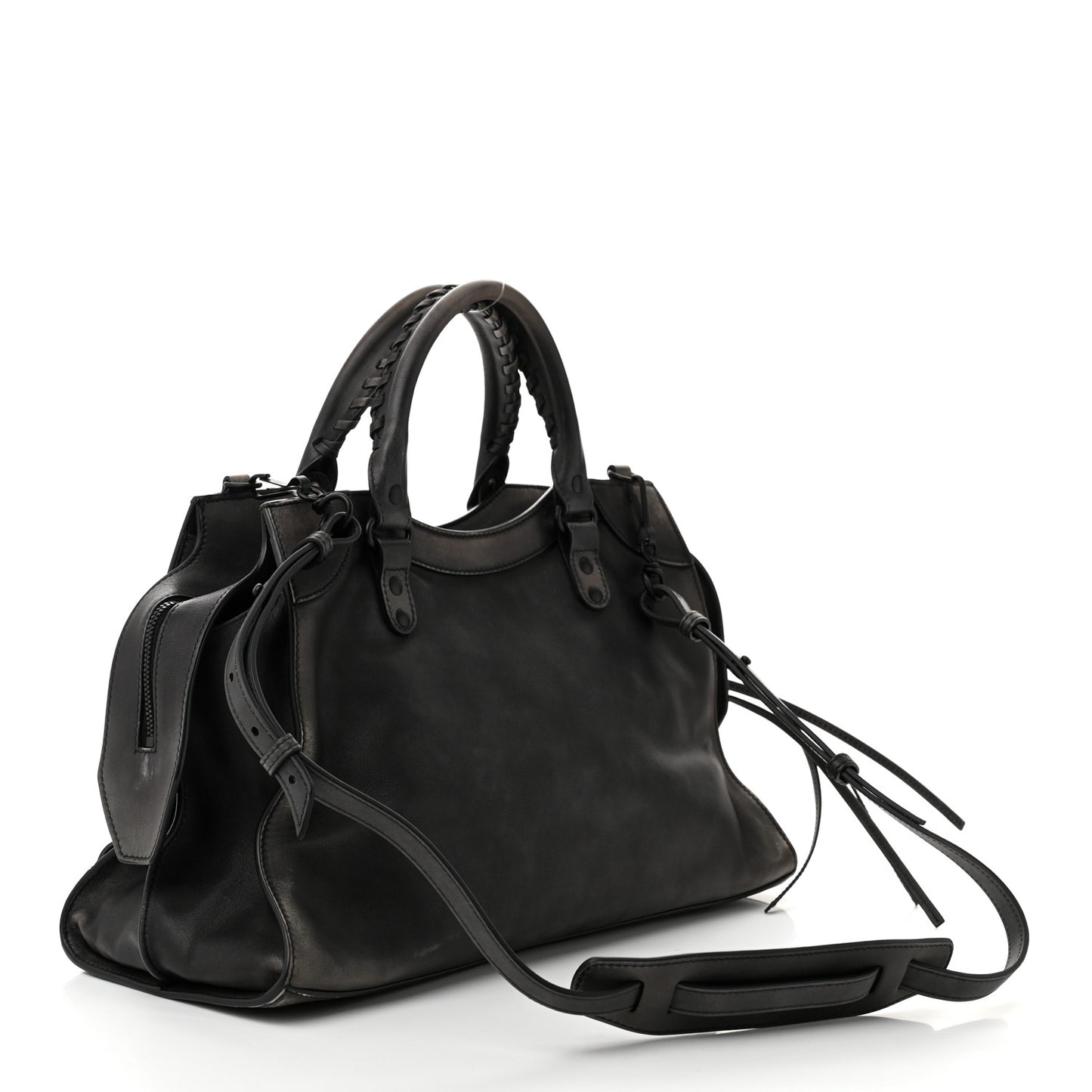 Calfskin Black Hardware Neo Classic City Black