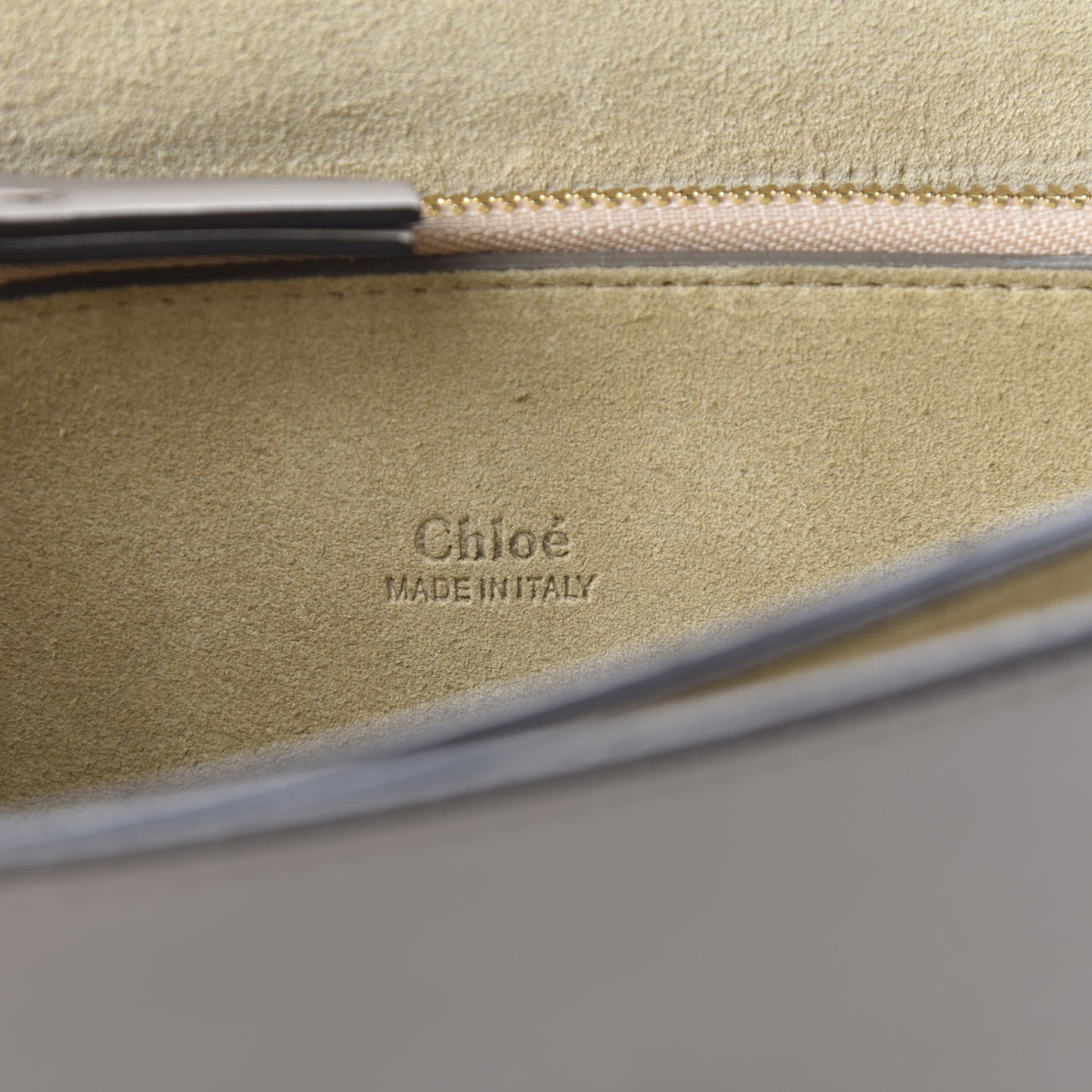 Calfskin Suede Medium Faye Shoulder Bag Motty Grey
