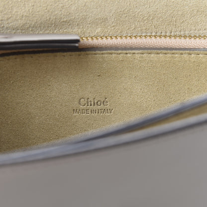 Chloe Calfskin Suede Medium Faye Shoulder Bag Motty Grey 7 of 9