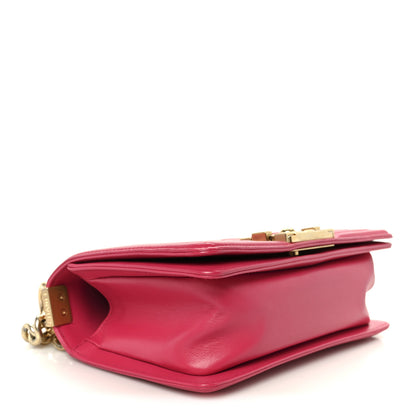 Chanel Lambskin Quilted Small Boy Flap Dark Pink 4 of 10