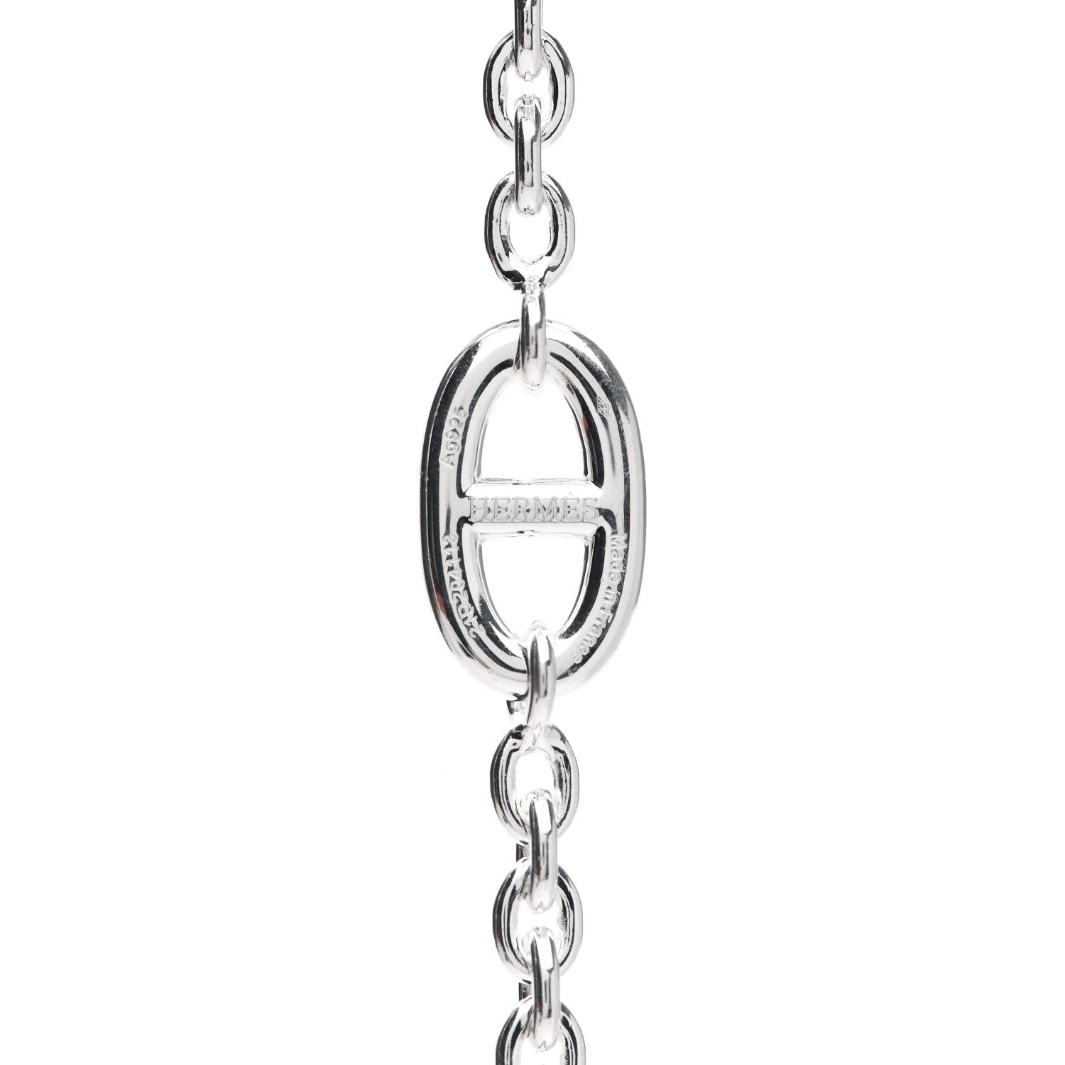 Hermes Sterling Silver Farandole Necklace 120 4 of 5