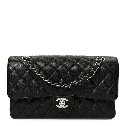 Chanel Caviar Quilted Medium Double Flap Black 1 of 12
