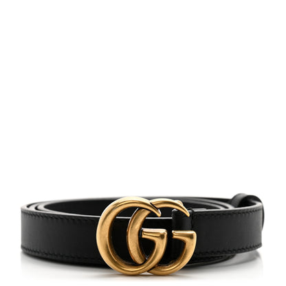 Gucci Calfskin Double G 30mm Belt 75 30 Black 1 of 7