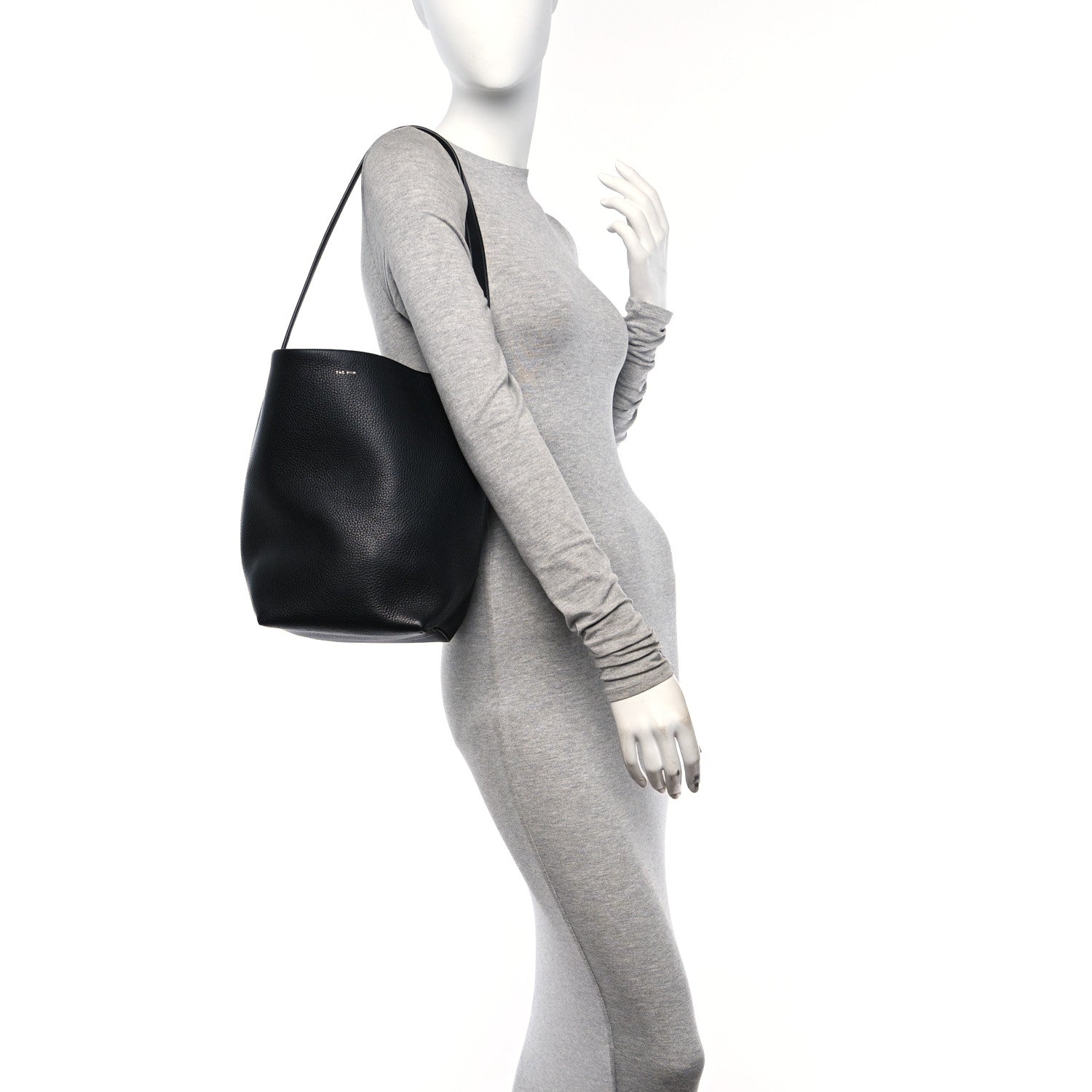 The Row Grained Calfskin Medium N/S Park Tote Black 3 of 9