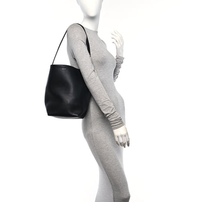 The Row Grained Calfskin Medium N/S Park Tote Black 3 of 9