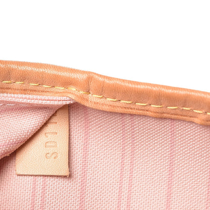 Louis Vuitton Damier Azur Neo Neverfull MM Rose Ballerine 8 of 9