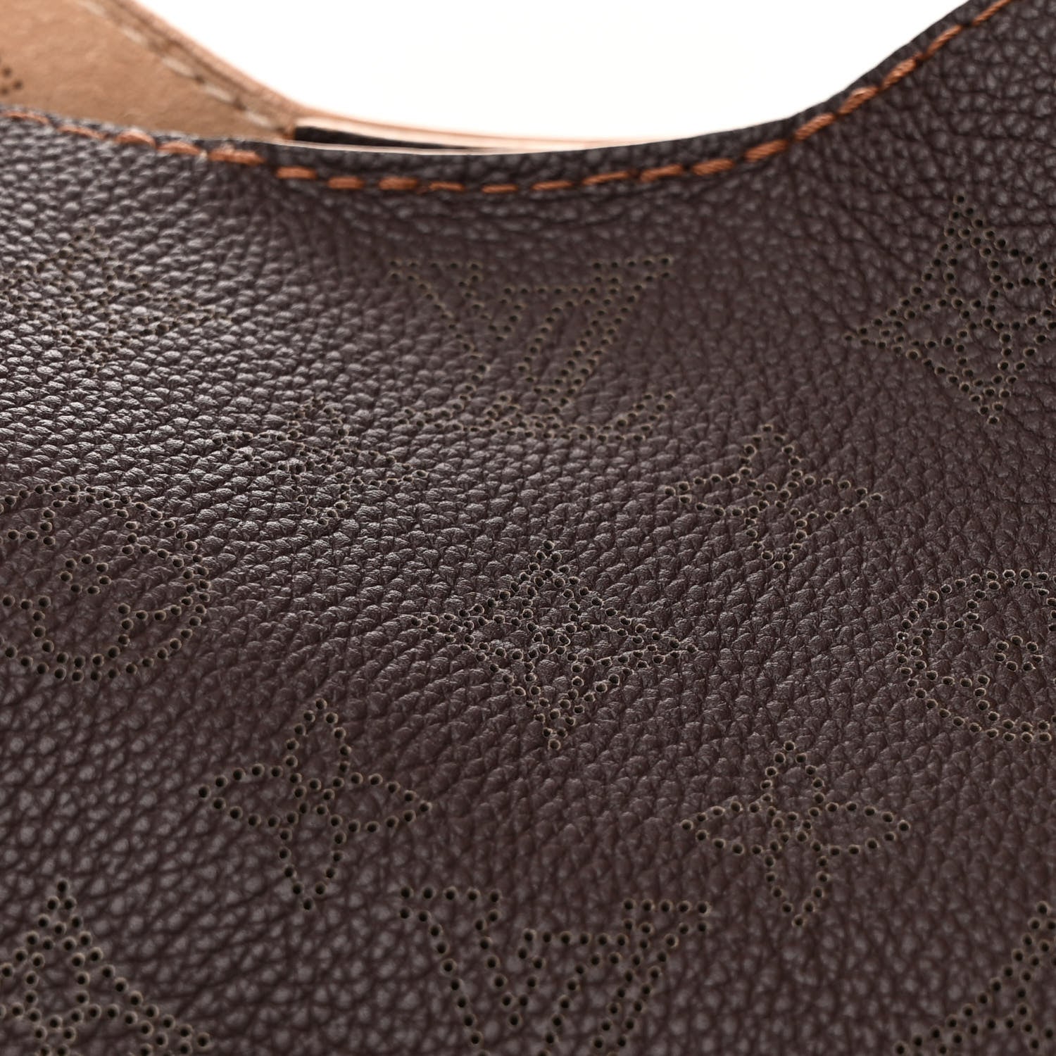 Louis Vuitton Mahina Carmel Hobo Chocolate 7 of 11