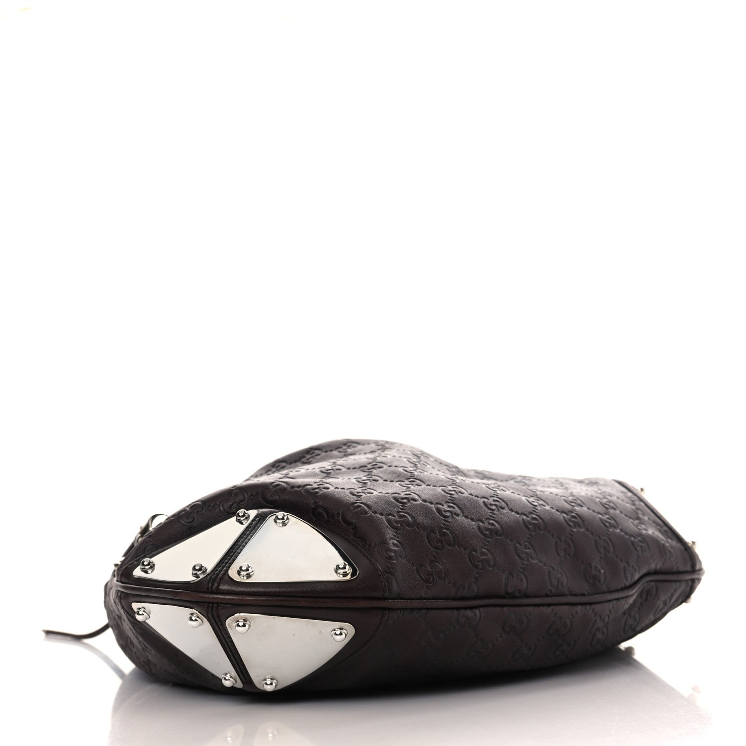 Gucci Guccissima Medium Indy Top Handle Hobo Black 4 of 12