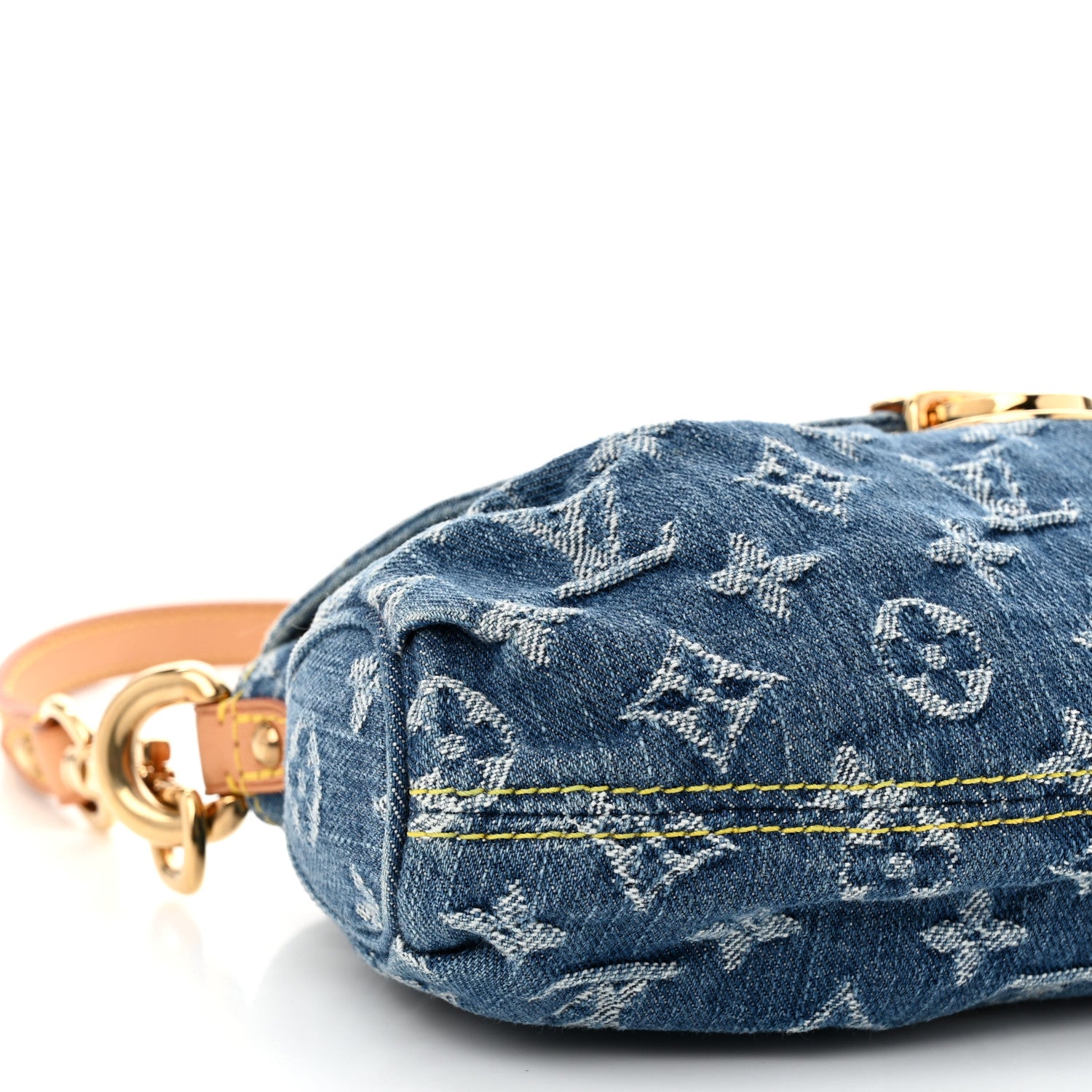 Louis Vuitton Monogram Denim Mini Pleaty Blue 8 of 9