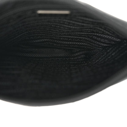Prada Tessuto Nylon Saffiano Flat Messenger Bag Black 5 of 10
