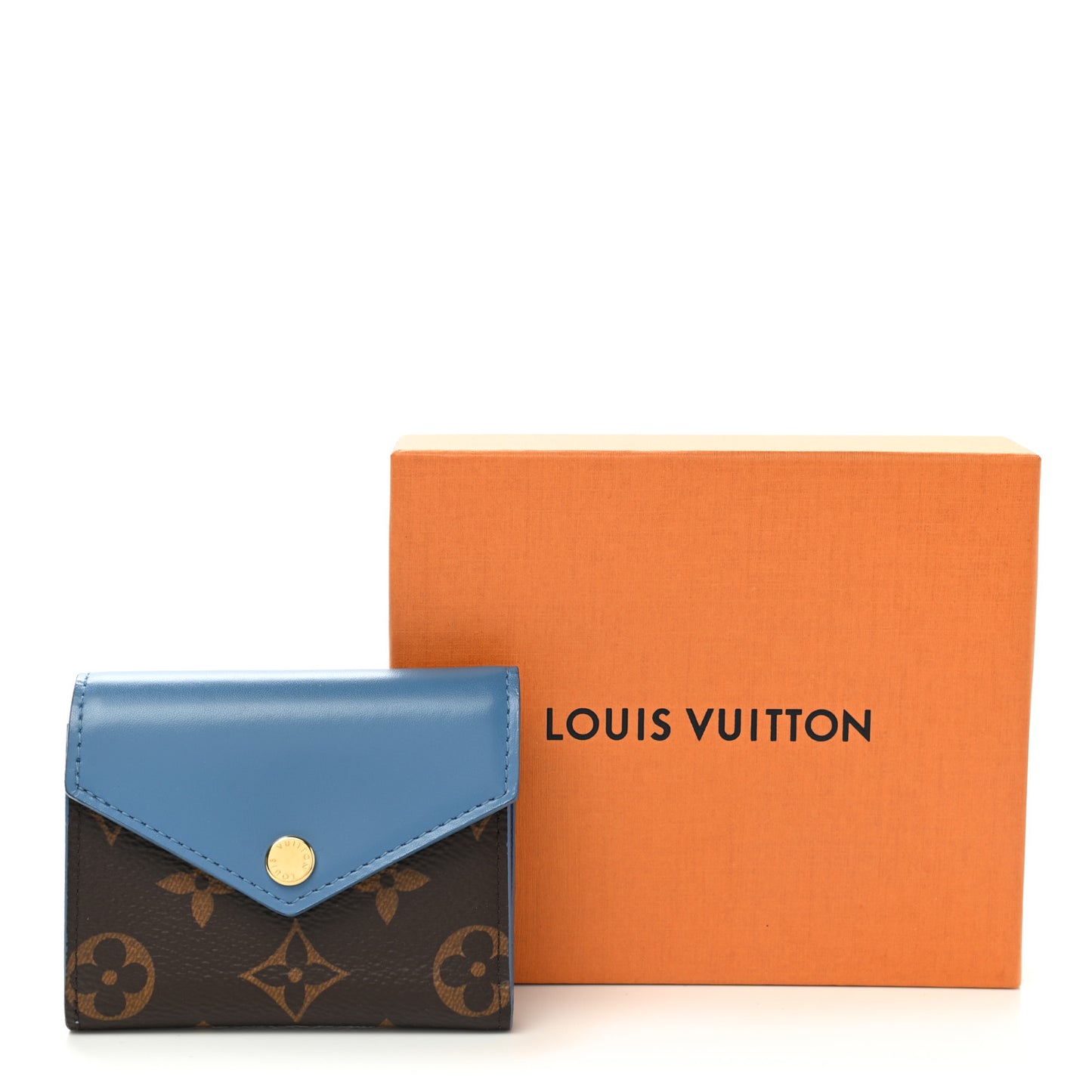 Monogram Zoe Wallet Blue Jean